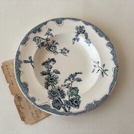 フランスアンティーク　Longwy（ロンウィ）/ SOLEIL（ソレイユ）スーププレート