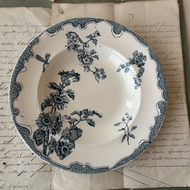 フランスアンティーク　Longwy（ロンウィ）/ SOLEIL（ソレイユ）スーププレート