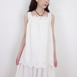 [予約販売] ハンドワッシャー・スカラップレースキャミ（セットアップ可）│お花見 ドライブ お出かけ　旅行