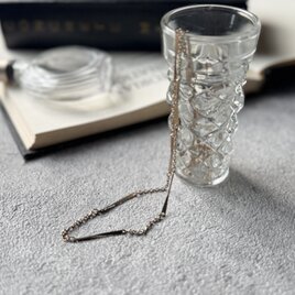 NA164-【 AVON 】エイボン・ヴィンテージネックレス  60cm Bar & Link Chain Gold