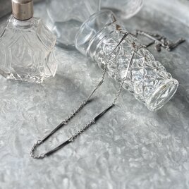 NA165-【 AVON 】エイボン・ヴィンテージネックレス 55cm Bar & Link Chain Silver