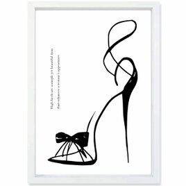 ハイ＆ハイヒール　送料無料 　イイネたのしいポスター　イラスト　ポスター　アートポスター　アート/sei検索新着順　4067