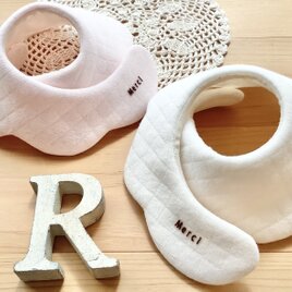 新作キルトニット♪White♪Baby pink♪オーガニック♪Merciスタイ