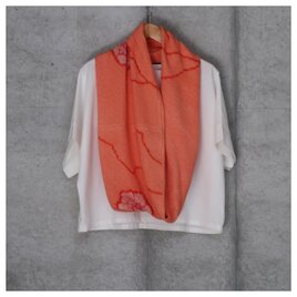 絞りのスヌード　着物リメイク