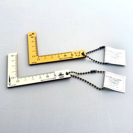 L字型木製定規　2種