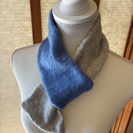 No.1578 カシミア配合手編みマフラー