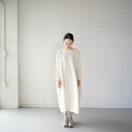 mixed fabric panel dress/切り替えワンピース/kinari