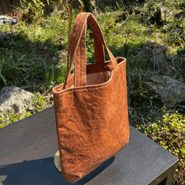 復刻版 柿渋染め帆布手提げ25009