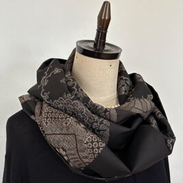 ＊アンティーク着物＊泥大島紬のパッチスヌードB