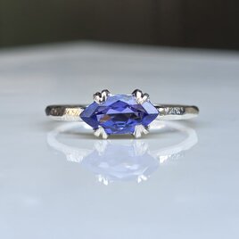 タンザナイト　マーキスカット1ct　beast　シルバーSV925リング