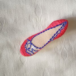 shoe shoe shoe刺繍ブローチNo.101