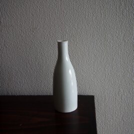 白磁徳利　一本　昭和レトロ　シンプル　一輪挿し