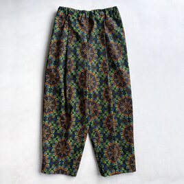 シュエシュエファブリック　タックパンツ　Shweshwe Black