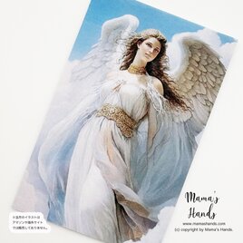 《人間界を見守る 大天使ガブリエル》☘️天使 女神 ヒーリング お財布 スマホに入る お守り プラスチック製 カード