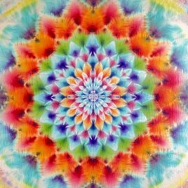タイダイ タペストリー 大曼荼羅 "春色曼荼羅" HD25-59