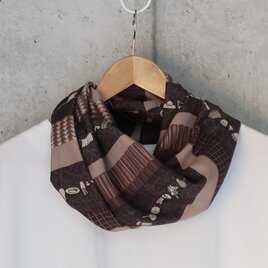 絹のスヌード　着物リメイク