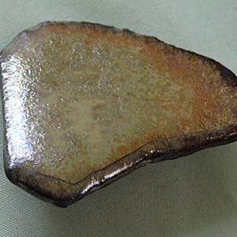 陶釉薬のアクセサリー　Fe3　（ブローチ）