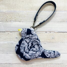 z380●トリポーチ（ミナペルホネン刺繍生地使用