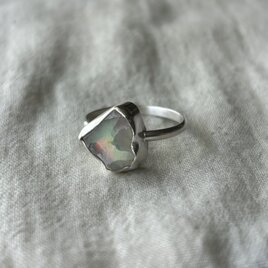 シルバーリング　オパール原石　15号相当