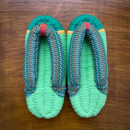 【M】ぽってり鼻緒の布ぞうり（極太鼻緒）M030