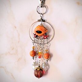 【14】橙の目玉チャーム