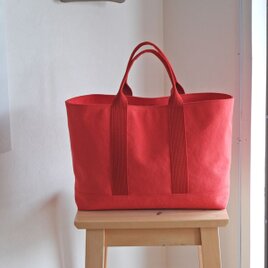 キャンバスシンプルトート　手持ち用　トマト
