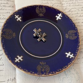 【期間限定】フランスアンティーク /　希少1点もの　ロレーヌ十字ブローチ　十字架・アザミモチーフ