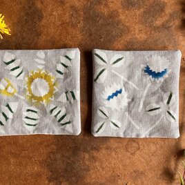 春のモチーフコースター2枚セット　