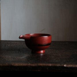 赤で素敵◆木製本漆　片口　漆器　酒器　工芸品　暮らしに。現代品