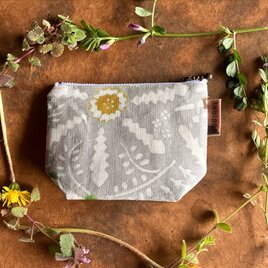 マチありポーチ　春の野草b