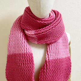 手編みロングマフラー