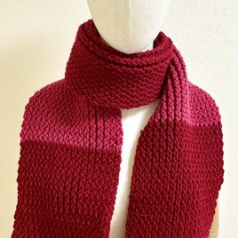 手編みマフラー