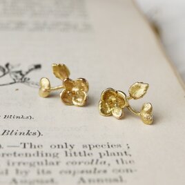 オオイヌノフグリのピアス [真鍮]