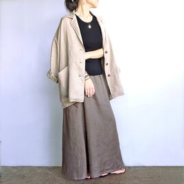 リネン１００％ジャケット（生成り）