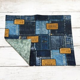ランチョンマット小　(25×33)　【デニム柄】