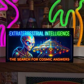 【オーダー無料】宇宙人 地球外生命体 UFO 未確認飛行物体 SF ホラー 店舗 自宅 照明 看板 置物 雑貨 ライトBOX