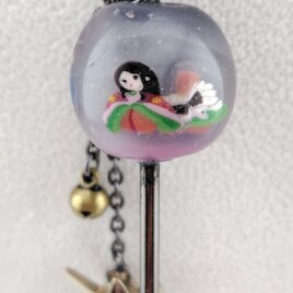 とんぼ玉かんざし　源氏絵巻