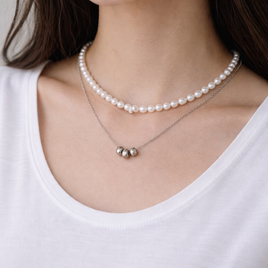 ワンランク上の重ねづけ｜×カレンシルバー ネックレスセット　ユニセックス