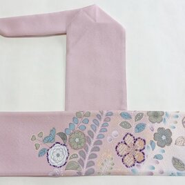 弓巻き　ピンク　辻が花　訪問着2