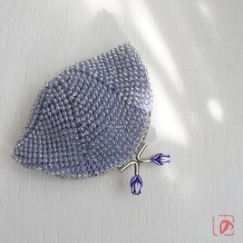 ばあば☆総ガラスビーズのがま口（Negrita・2207）