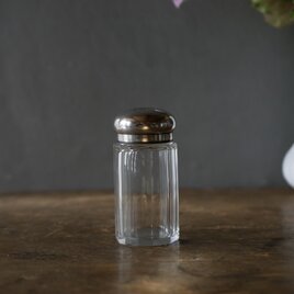 純銀製　ガラスボトル①　スターリングシルバー　アンティークボトル　アンティークのある暮らし