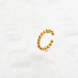 イヤーカフ つぶつぶ シルバー ゴールドコーティング　