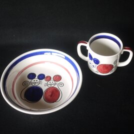ロールストランド　RORSTRAND　キッズ食器　マグ＆深皿　Marianne Westman　スウェーデン　