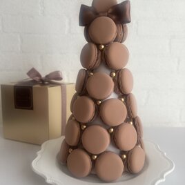 【送料無料】空間を彩るアート｜マカロンタワー（ピンクグラデーション）結婚祝い・インテリアに