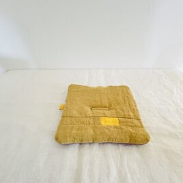 天日干しリネンのポットマット