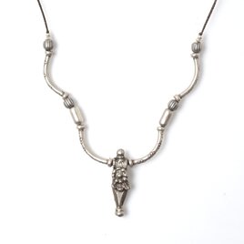 -India silver- code necklace