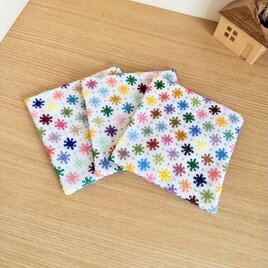 刺し子のコースター3枚セット　
