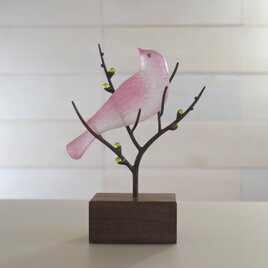 鳥のオブジェ［薄紅色］②
