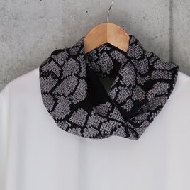 絞りのスヌード　着物リメイク