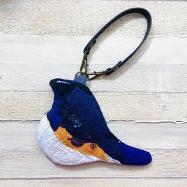 z386●トリポーチ（ミナペルホネン刺繍生地使用